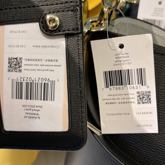 Kate Spade Darcy Small Bucket Bag & Darcy Large Slim Bifold Wallet Black - Picture 4 of 11